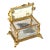 Vintage or Antique French or French Style Jewelry Casket Box With Brass/Bronze Cherub Mount 5.5"x 3.75"x3 5/8" For Sale