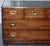 Reprodux Campaign Chest of Drawers with Leather Top by Bevan Funnell For Sale - Image 9 of 18