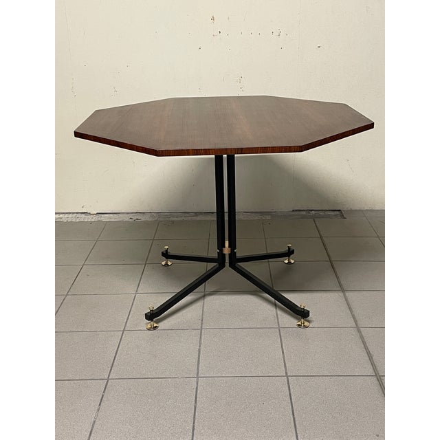 Vintage Table in Wood and Iron by Ico Parisi for Brugnoli Mobili Cantù, 1955 For Sale - Image 11 of 18
