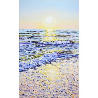 "Ocean. The Sun." COntemporary Original Seascape Painting For Sale