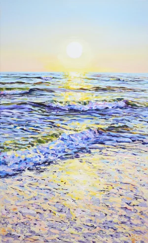 "Ocean. The Sun." COntemporary Original Seascape Painting