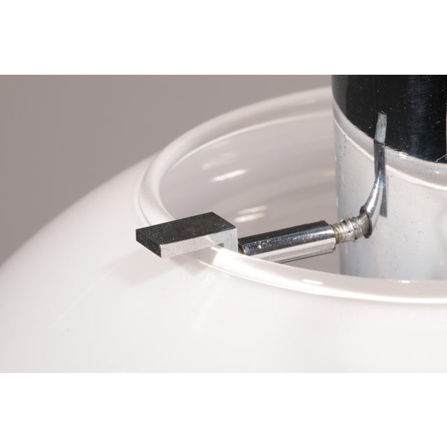 Italian Chrome and Glass Table Lamp, 1960 For Sale - Image 6 of 11