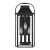Sean Lavin by Visual Comfort Studio Wellsworth 3-Light Outdoor Small Lantern Sconce in Textured Black For Sale