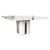 White "Armonia" Table With Stainless Steel and Bronze Details, Handmade For Sale - Image 8 of 9