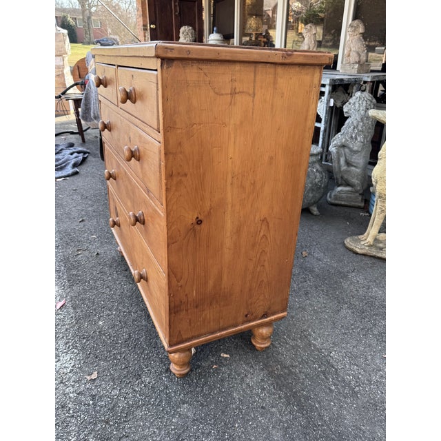 Cabin 19th Century Pine Chest of Drawers For Sale - Image 3 of 13
