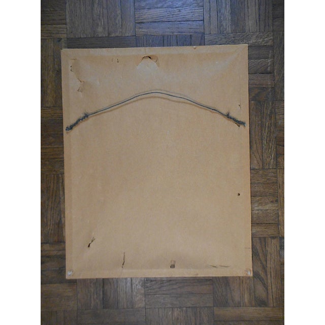 This framed unsigned gouache by Kentucky artist, Susan Nuxoll has been in my collection for over 25 years. Time to pass it...