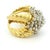 Modern Vintage 18k Gold Diamond Bombe Cocktail Ring, 3.75 Carats, Size 7 For Sale - Image 3 of 14