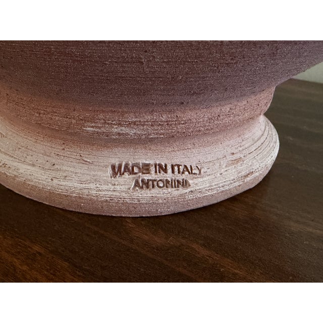 Antonini Italian Terracotta Fleur-De-Lis Footed Planter For Sale - Image 10 of 10