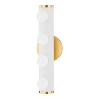 Mitzi Penny 4-Light Bath Bracket, Aged Brass For Sale