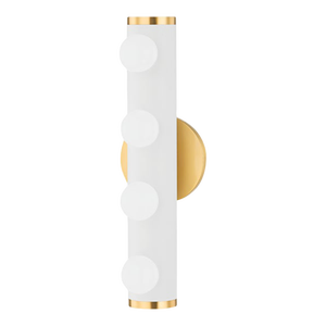 Mitzi Penny 4-Light Bath Bracket, Aged Brass