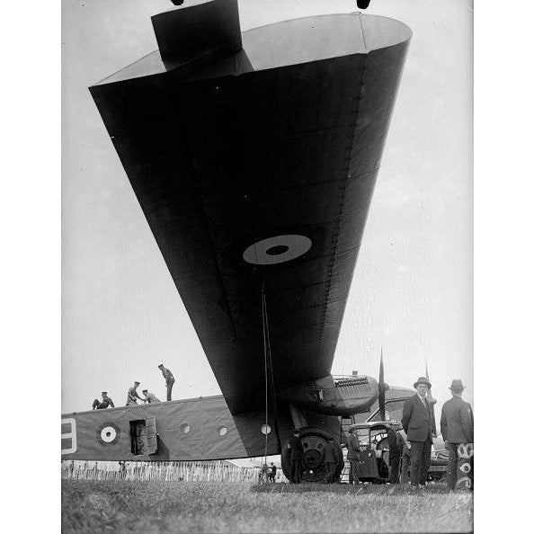Giant Plane The Beardmore-Rohrbach 'Inflexible', a plane with a giant, blunt ended wing. (Photo by Fox Photos/Getty...