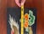 Vintage Asian Dragon Painting on Reclaimed 1972 Military Ammunition Crate Panel - Hand-Painted Relief Folk Art Wall Decor For Sale - Image 4 of 12