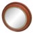 Wood Italian Round Mirror with Teak Frame, 1960s For Sale - Image 7 of 7