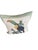 Vintage Linen Toucan & Snail Cushion With Striped Border For Sale - Image 4 of 12