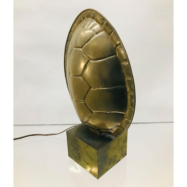 Vintage Brass Turtle Shell Lamp Chairish