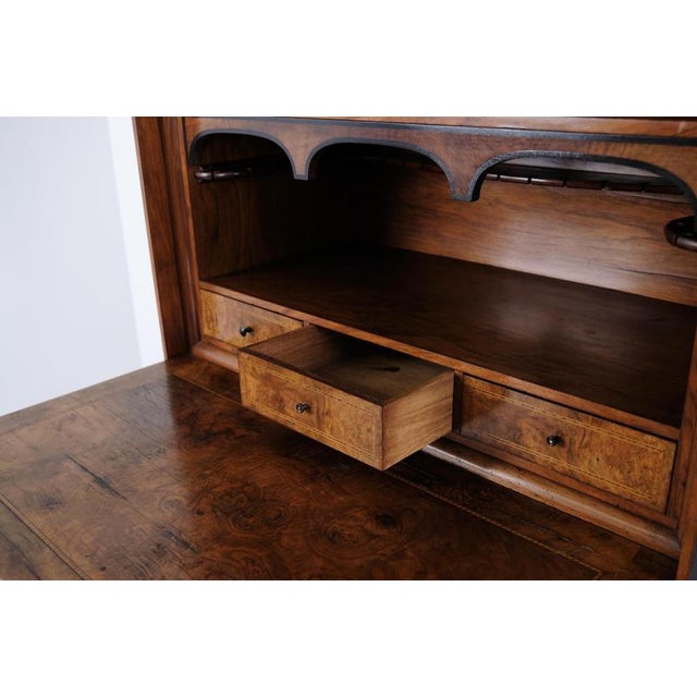 Mid 19th Century Antique Mahogany Secretaire with Four Drawers, 1840s For Sale - Image 5 of 14