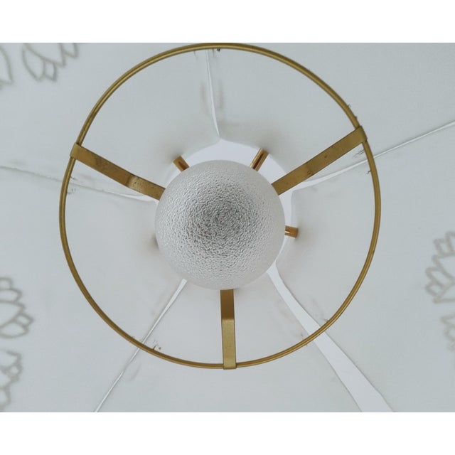 Mid-Century Modern Brass and Frosted Glass Pendant from Hillebrand Leuchten, Germany, 1970s For Sale - Image 14 of 18