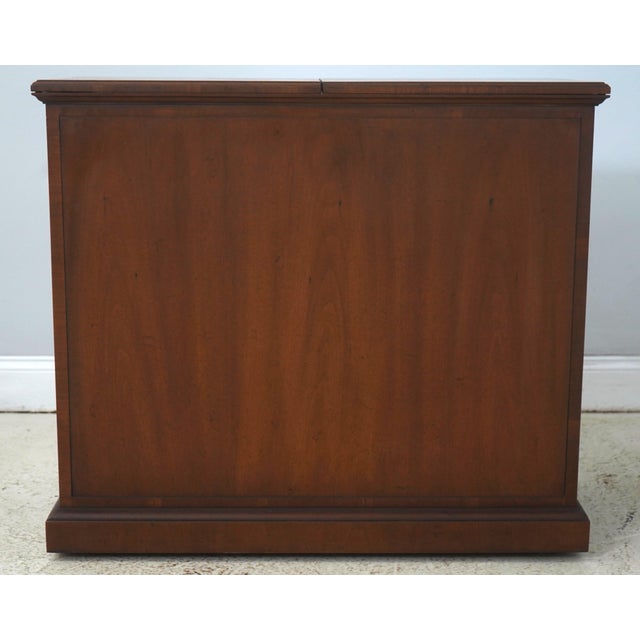 Henredon 18th Century Portfolio Flip Top Bar Cabinet For Sale - Image 17 of 18