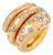 Vintage 1.10 Carat Diamond 18k Yellow Gold Snake Wrap Ring, Size 6 For Sale