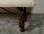 Wood Italian 19th Century Walnut Upholstered Bench with Twisted Base, Iron Stretcher For Sale - Image 7 of 8