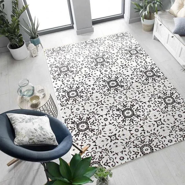 2020s Gray Color Hand Knotted Modern Rug For Sale - Image 4 of 5