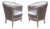 1930s Pair of Art Deco Giltwood Armchairs For Sale