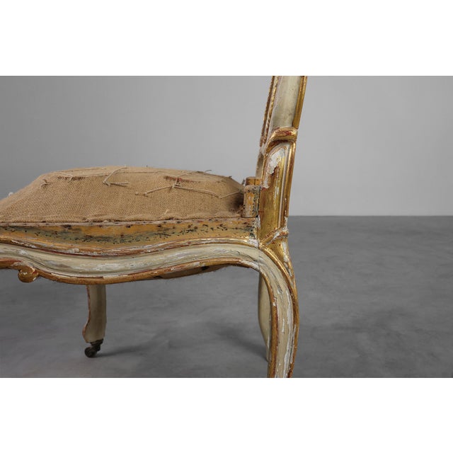 Antique Louis XV Chair in Carved Wood, 1800s For Sale - Image 12 of 14