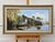 Painting of Church in Cornwall on the English South Coast with Figures & Boats 1985 Circa For Sale - Image 10 of 16