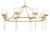 Currey & Co. Modern Satin Brass Finished Montview Chandelier For Sale In Atlanta - Image 6 of 6