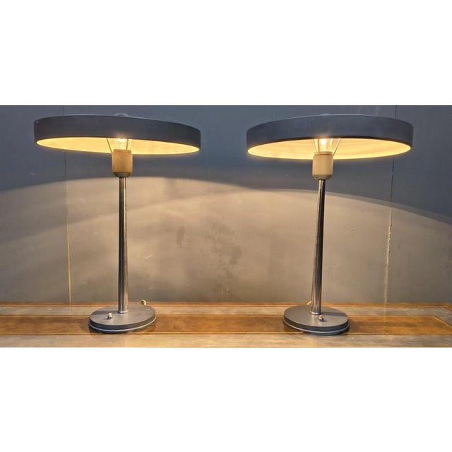 Vintage desk lamps designed by Louis Kalff for Philips. Model Timor The model 'Timor' desk lamps are one of his most...