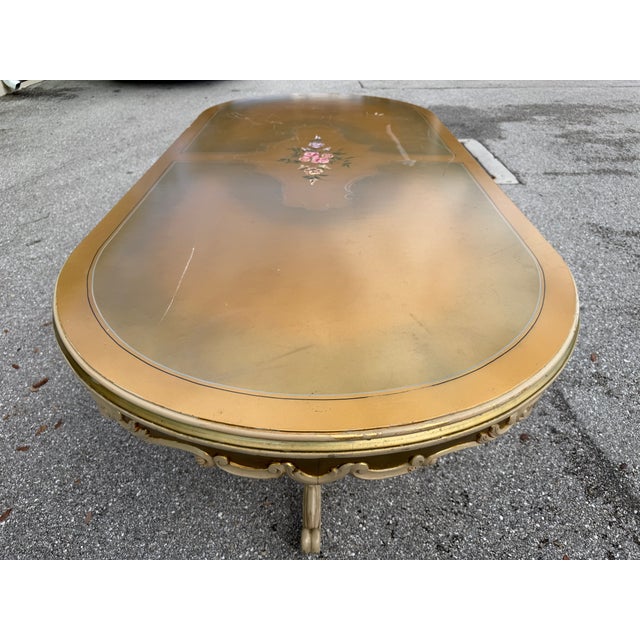 Wood 1970s Italian Baroque Gold Beech Dining Table – 1 Piece For Sale - Image 7 of 15