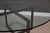1970s Low 60” Round Glass Top Dining Table For Sale - Image 4 of 9
