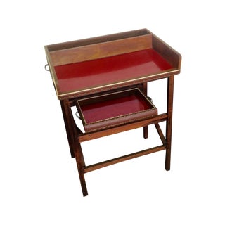 1950's Walnut and Acrylic Folding Bar For Sale