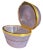 Magnificent Old Murano Cenedese box( marked, original label), box with a very particular shape. Beautiful pastel lilac...