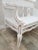 1910s French Country Settee With Cane Accent & Rush Seat For Sale - Image 5 of 11