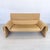 Dimensions: H 32.5” x W 65” x D 28” x SH 16” Vintage beige leather two-seater sofa DS 2011 from De Sede with removable...