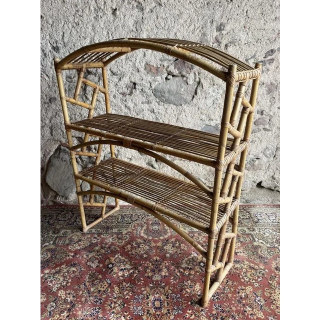 Sweden Rattan Shelf, 1960s For Sale - Image 4 of 8