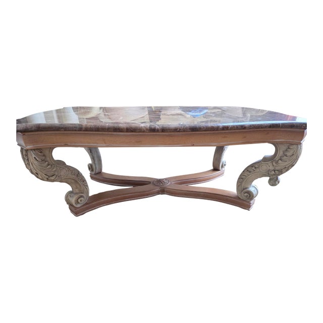 Henredon Italian Marble Coffee Table For Sale