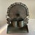 Beautiful antique Moroccan Hanukkah lamp with lion guardians. Silver finish around 1900.