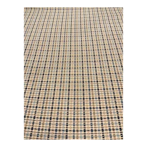 Kravet: Marollen Texture - 8019121.516 Blue and Tan Woven Designer Fabric - 4.5 Yards