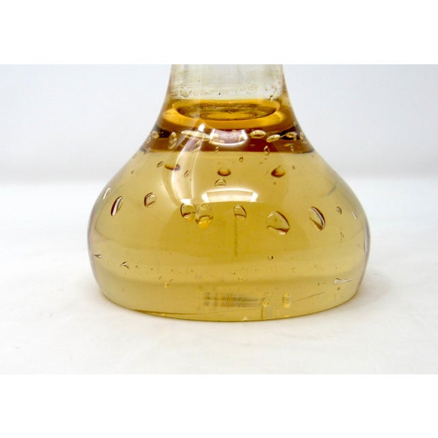 Amber Aseda Glasbruk Glass Bone Vase - 1960s For Sale In Los Angeles - Image 6 of 9