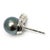 Stones: tahitian pearl, 2 round bead 8.9 mm diamond, 2 round brilliant cut 3.5 mm .35 ctw FG color/ VS2-SI1 clarity...