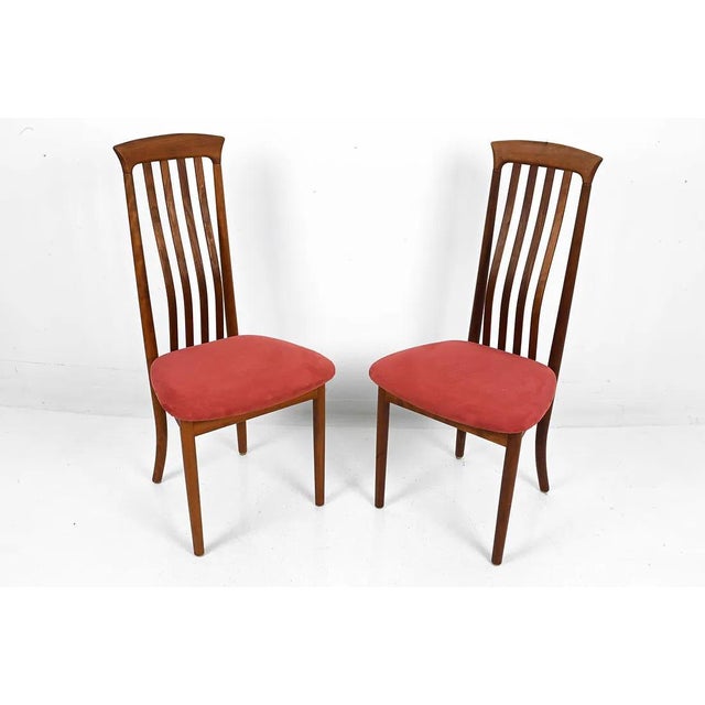 Wood Set 4 Fine Danish Teak Dining Chairs Mid Century Modern For Sale - Image 7 of 11