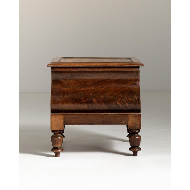 Wood 19th Century France Victorian Brown Wood Trunks & Blanket Chests For Sale - Image 7 of 11