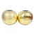 Large Vintage Brass Spherical Vases-A Pair For Sale