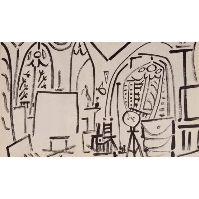 Picasso Sketchbook Carnet De La Californie Lithograph 3 Dated 3/11/1955 For Sale