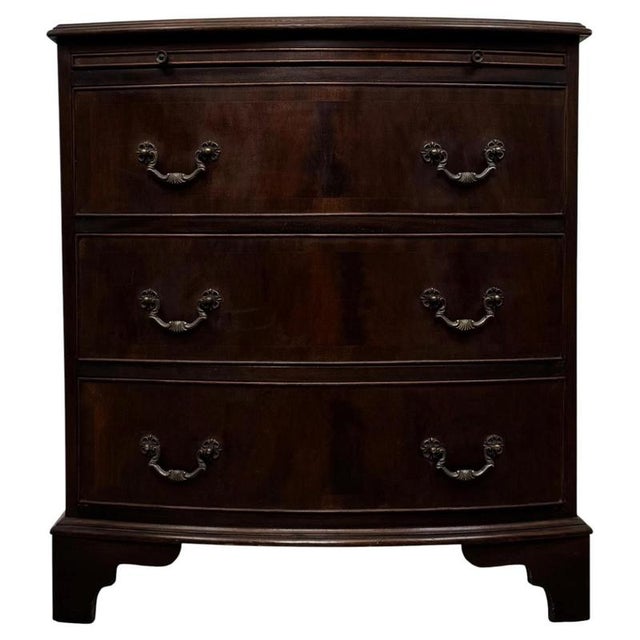 Small 20th Century Bow-Front Chest of Drawers For Sale - Image 13 of 13