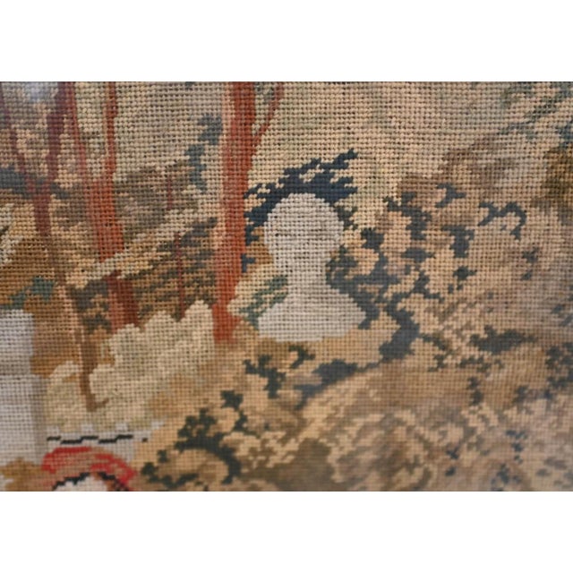 Antique Italian Nobleman Tapestry in Gilt Frame, 1880s For Sale - Image 6 of 11