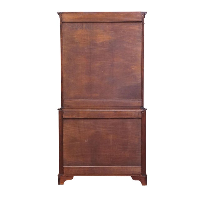 Vintage Antique Solid Mahogany Traditional Duncan Phyfe Inspired 39" China Cabinet 1236 For Sale - Image 13 of 15