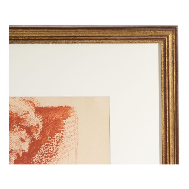 A 1978 pastel and watercolor drawing of a nude figure by Italian-American artist Bruno Civitico (1942-2019). A nude male...